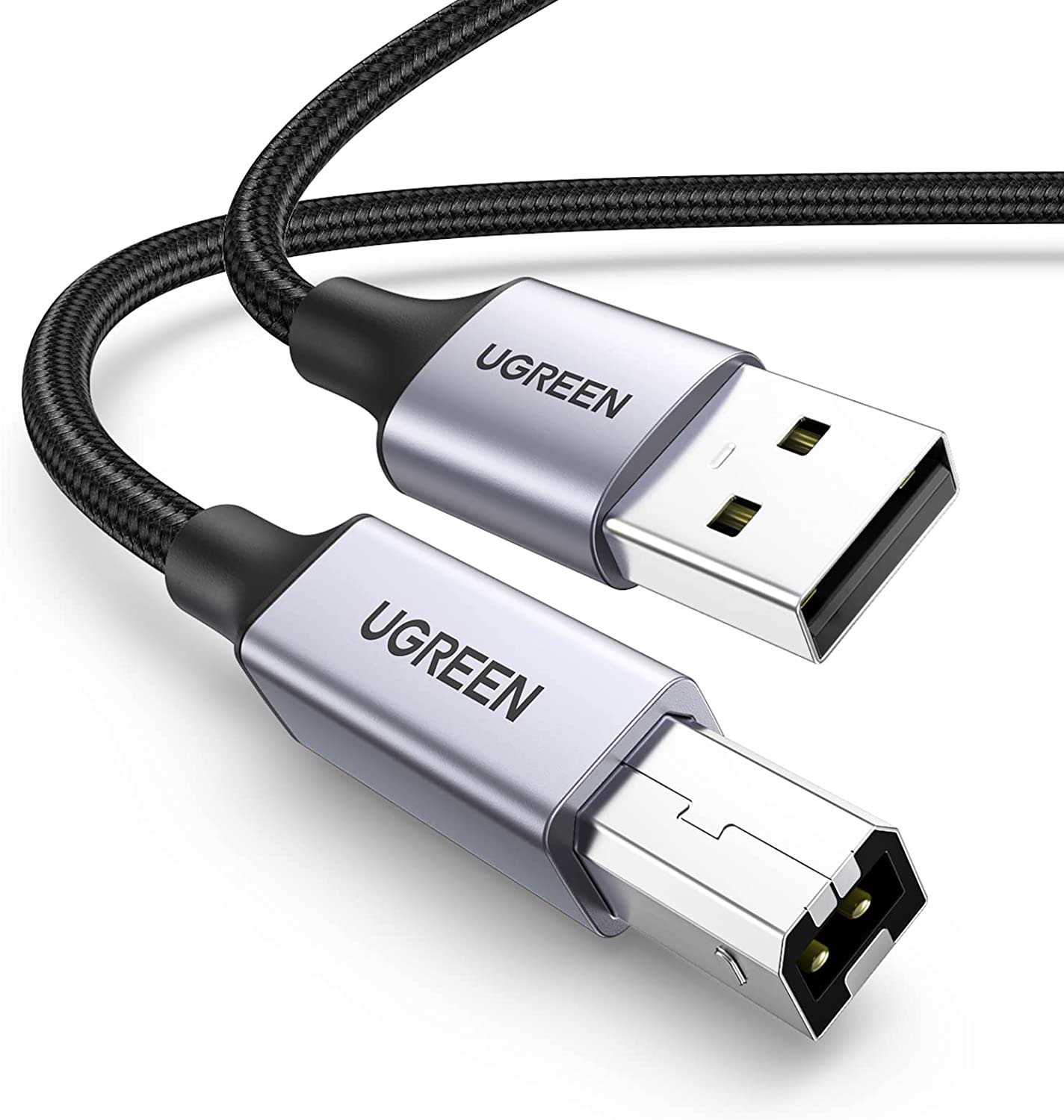 UGREEN USB-A to USB-B Printer Cable Aluminum Case Braided 1.5m...