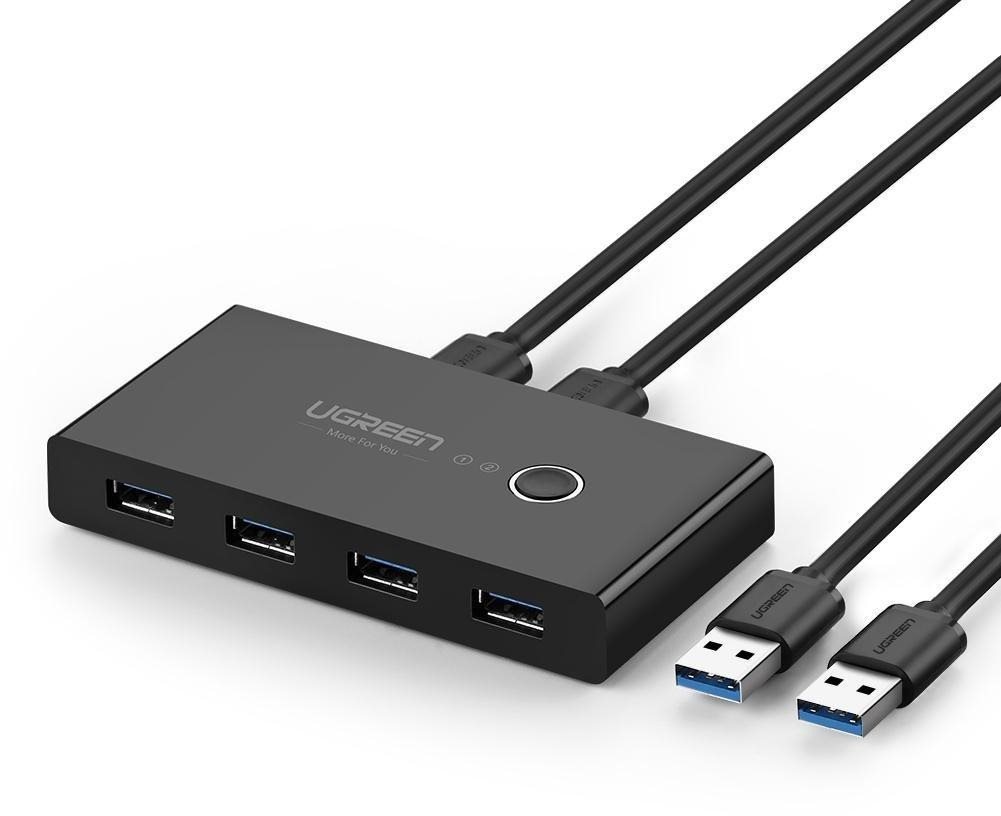 Ugreen USB 3.0 2 in 4 out Sharing KVM Switch Selector Kapcsoló