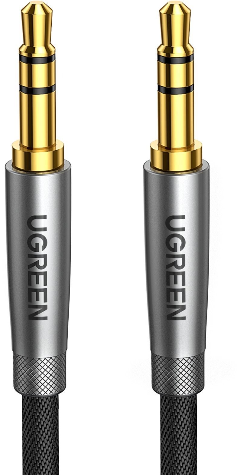 UGREEN 3.5mm Metal Connector Alu Case Braided Audio Cable, 0.5m...
