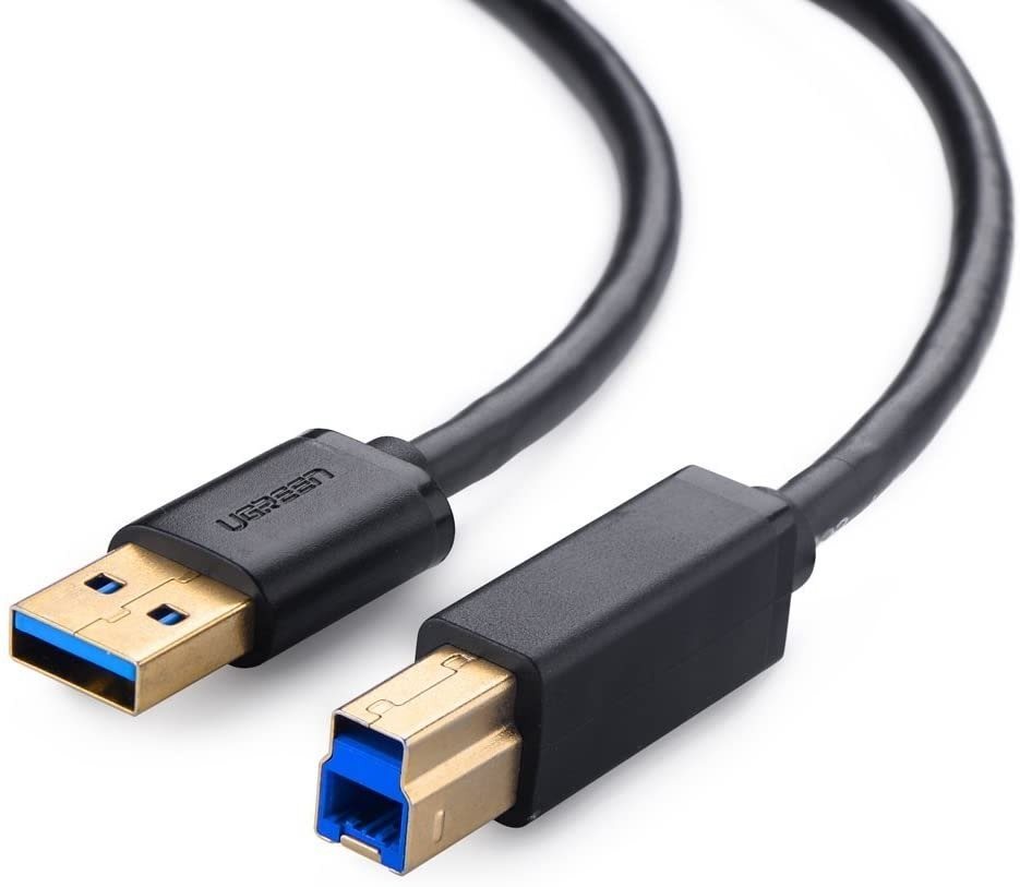 Ugreen USB 3.0 A (M) to USB 3.0 B (M) Data Cable Black 1m Data Cable