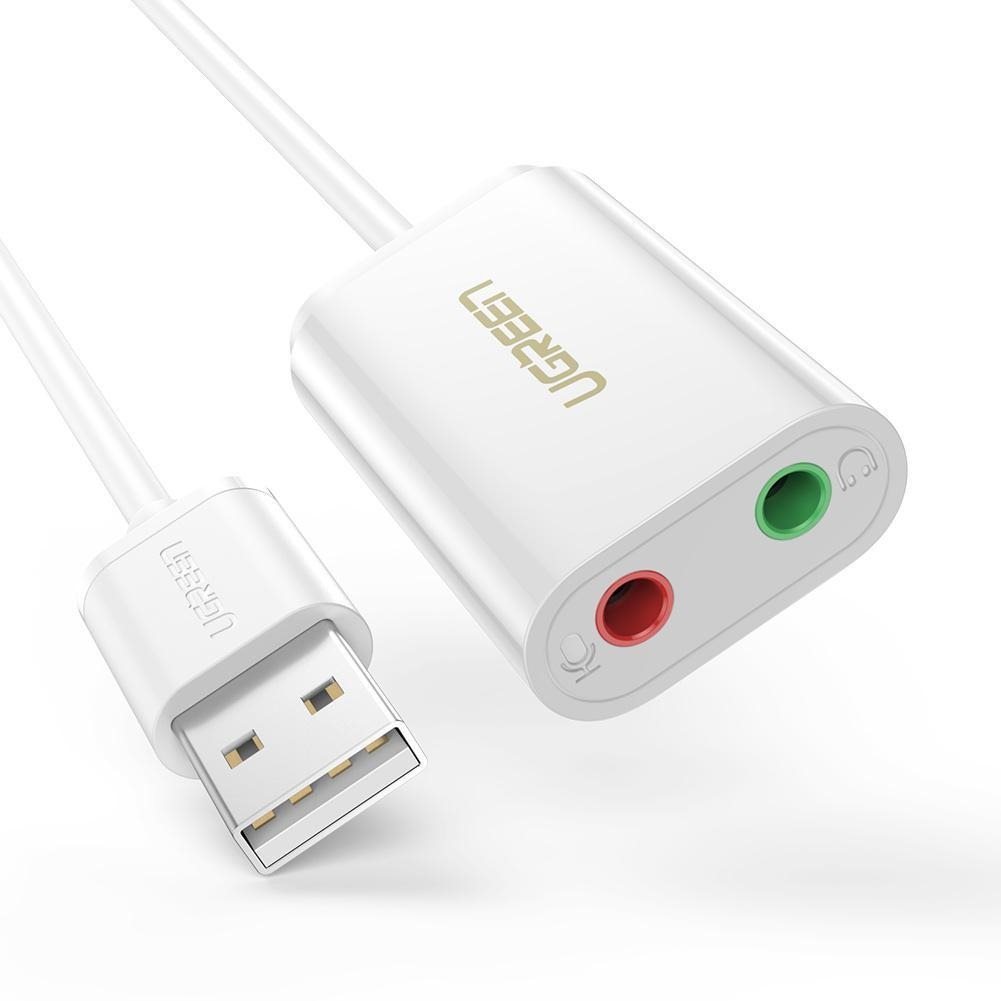 Ugreen USB-A To 3.5mm External Stereo Sound Adaptor Carte son externe
