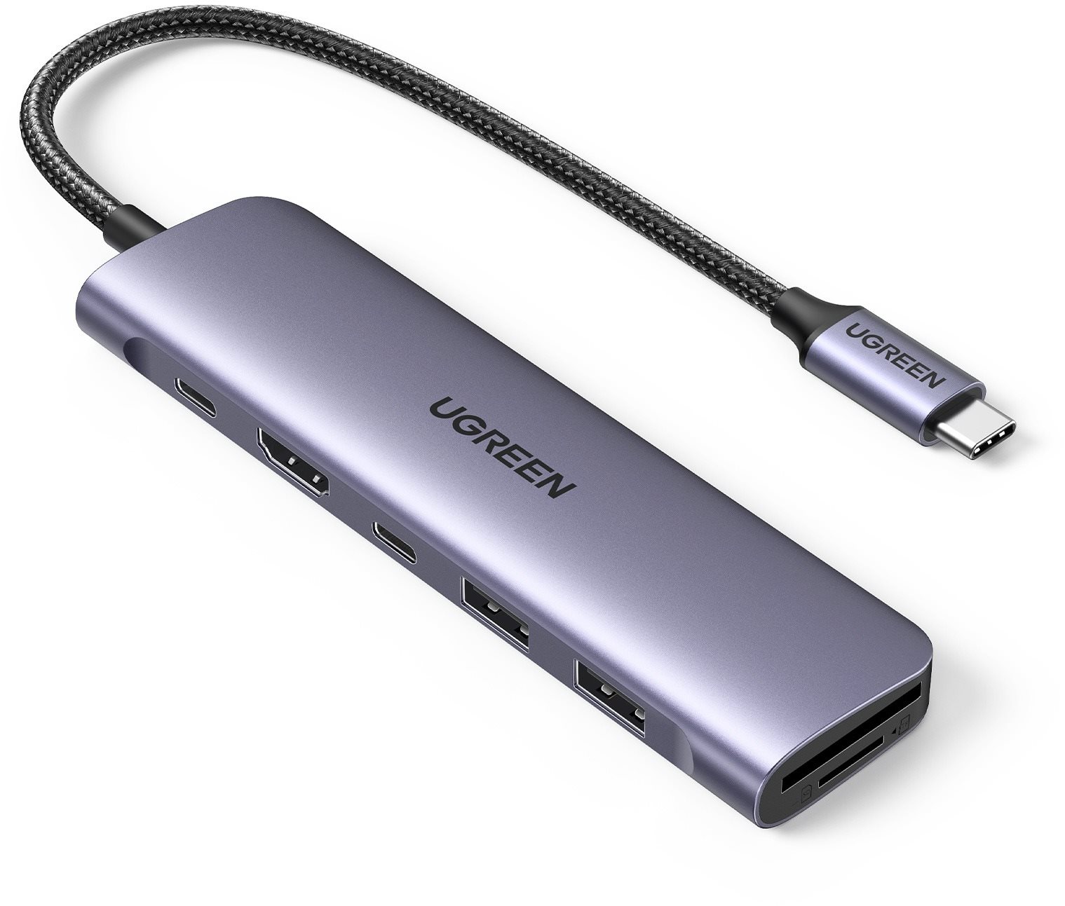 UGREEN 7-in-1 USB-C to HDMI/2*USB 3.0/USB-C/SD/TF/PD100W...