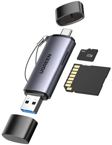 Ugreen USB-C/USB-A To TF/SD 3.0 Card Reader Kártyaolvasó