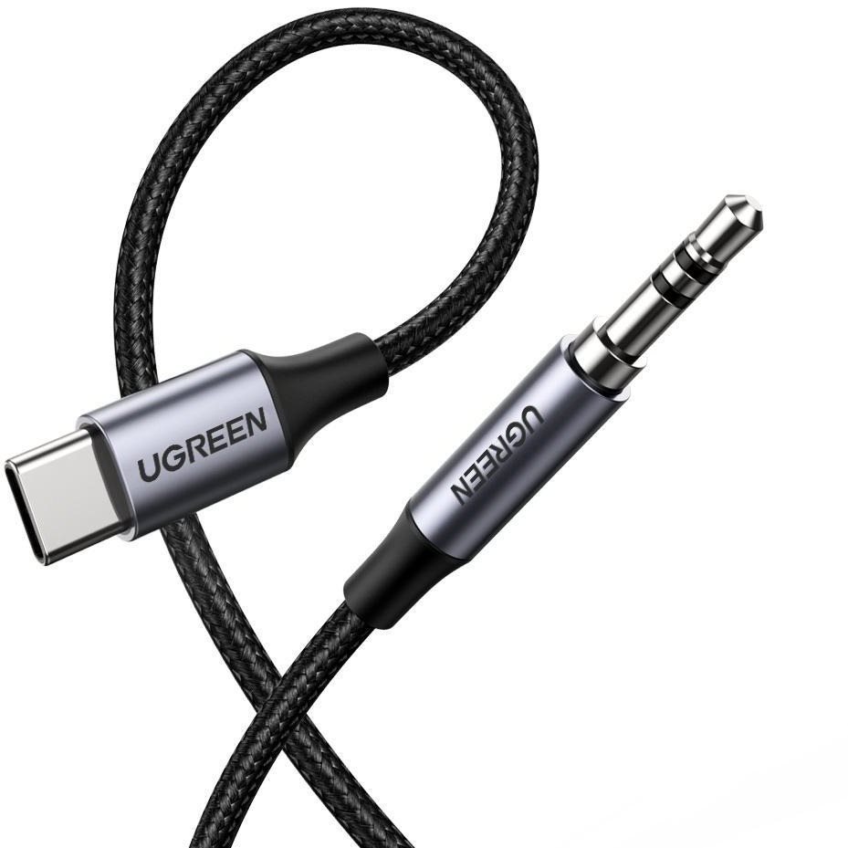 Ugreen Type-C (USB-C) to 3,5 mm Jack (M) Audio Cable Silver 1 m...