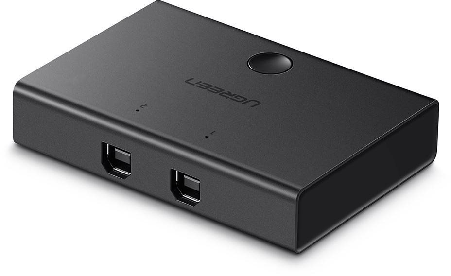 Ugreen USB-A 2.0 2 In 1 Out Sharing KVM Switcher Black Kapcsoló