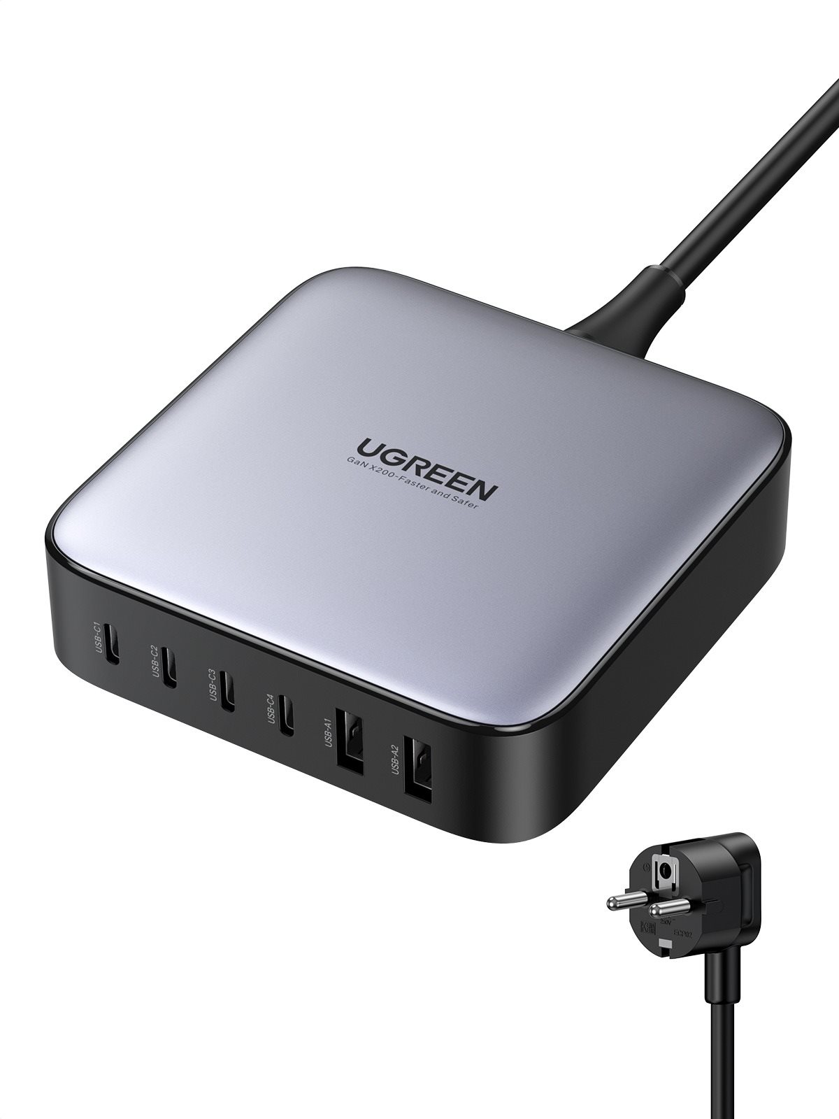 UGREEN GaN 200W Ultimate All-in-One Desktop Charger (6-Port) Töltő
