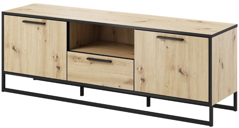 BROOK 2D1S TV asztal, artisan tölgy TV asztal