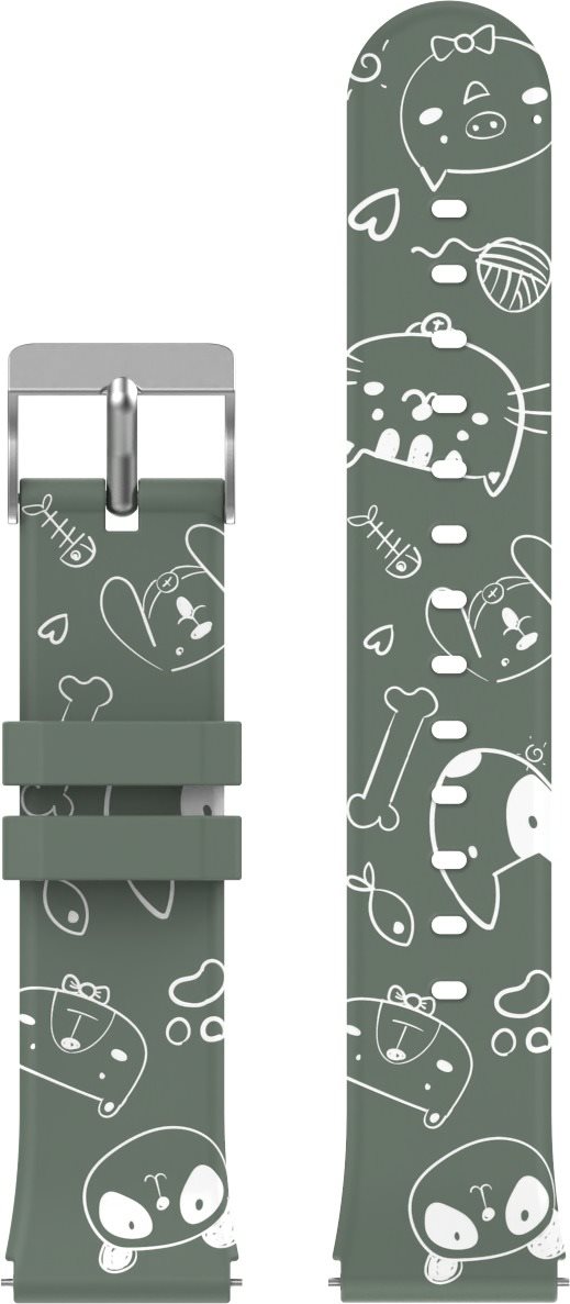 WowME universal Quick Release 20 mm Cute Green Remienok na hodinky