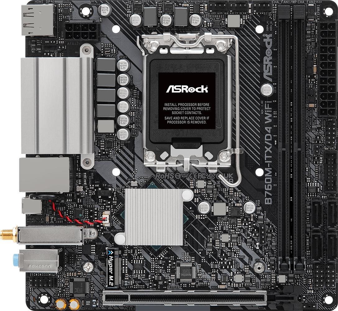 ASROCK B760M-ITX/D4 WiFi Motherboard