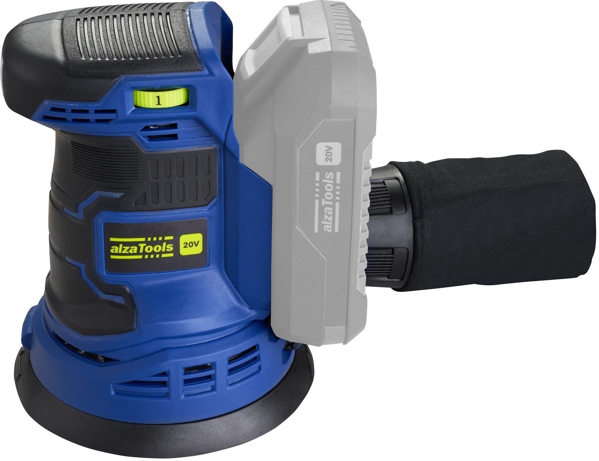 AlzaTools COS20V BatteryONE 20V Excentrická brúska