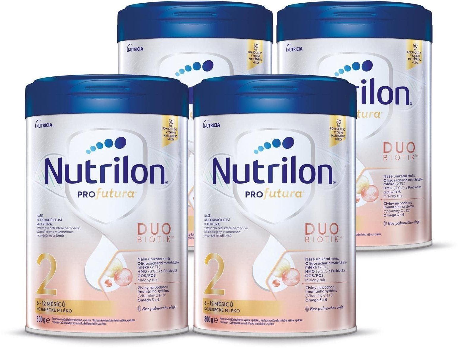 Nutrilon Profutura Duobiotik 2 dojčenské mlieko 4× 800 g Dojčenské...