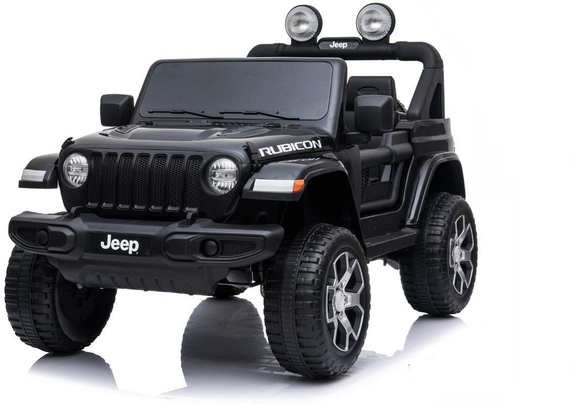 Jeep Wrangler Rubicon - fekete Elektromos autó gyerekeknek