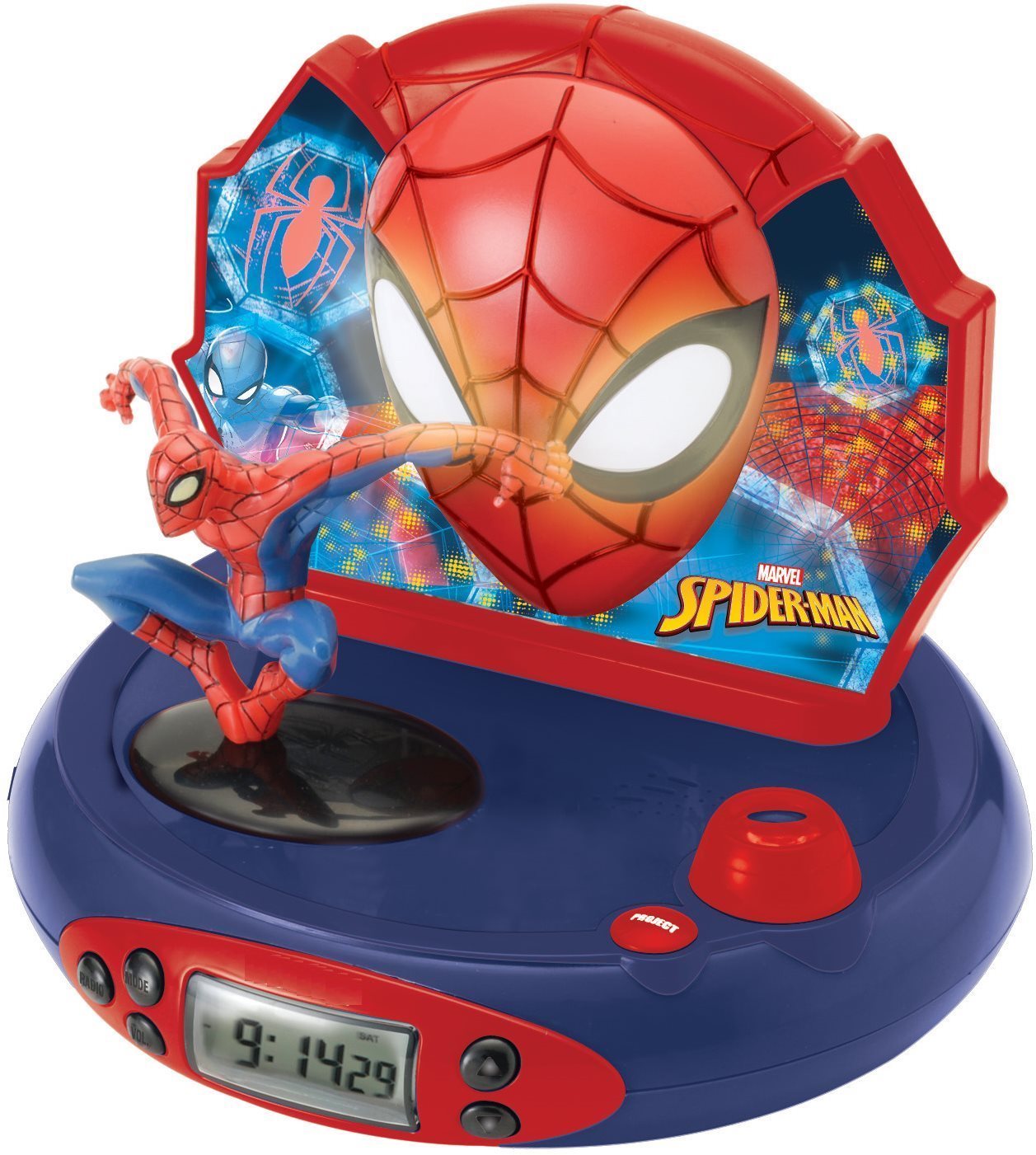 Lexibook Spider-Man Hodiny s projektorom a zvukmi Budík
