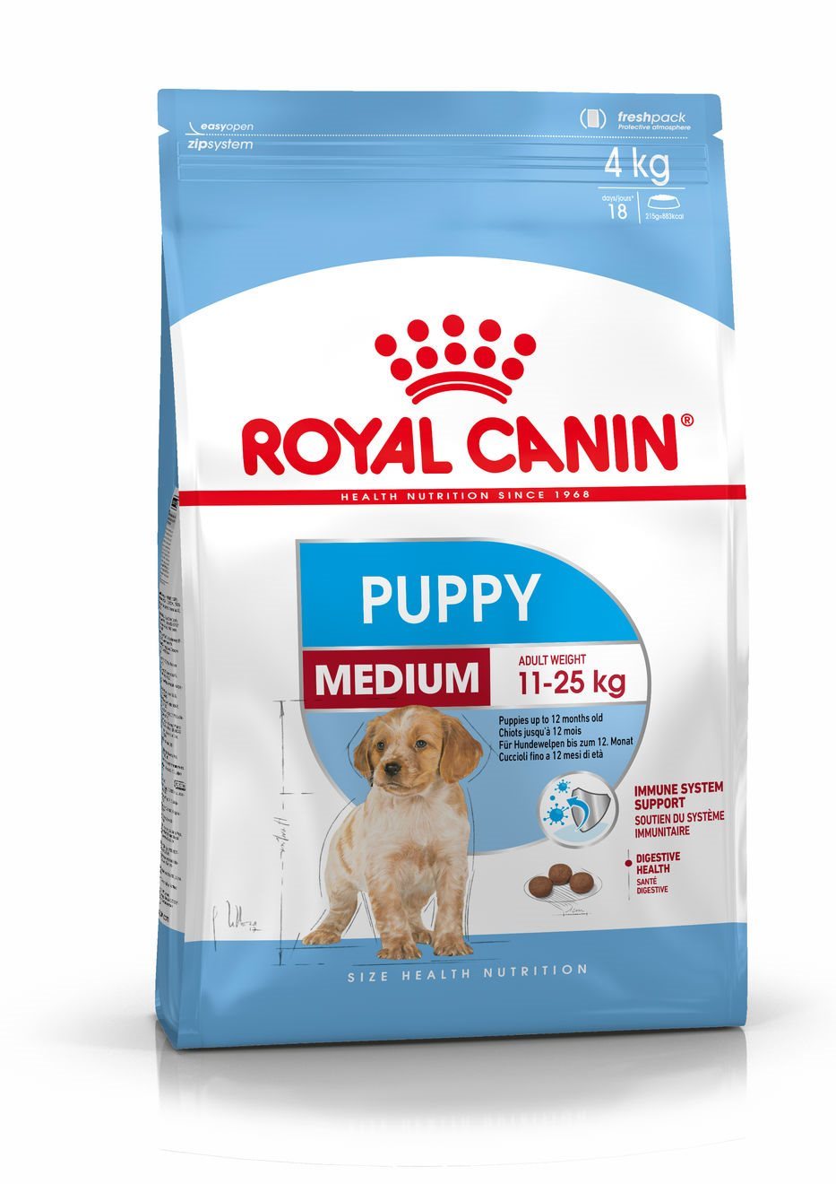 Royal Canin Medium Puppy 4 kg Granule pre šteniatka