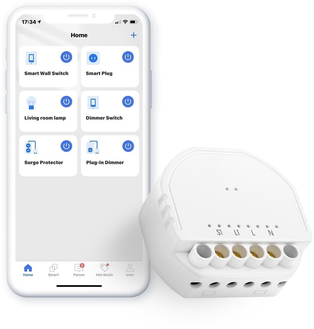 Meross Smart Wi-Fi In-Wall Switch Kapcsoló