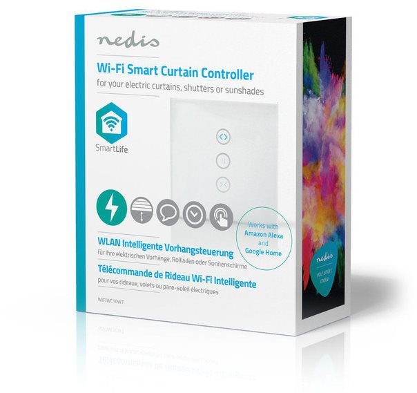 NEDIS Wi-Fi Smarter Switch für Vorhänge, Jalousien und Rollläden...