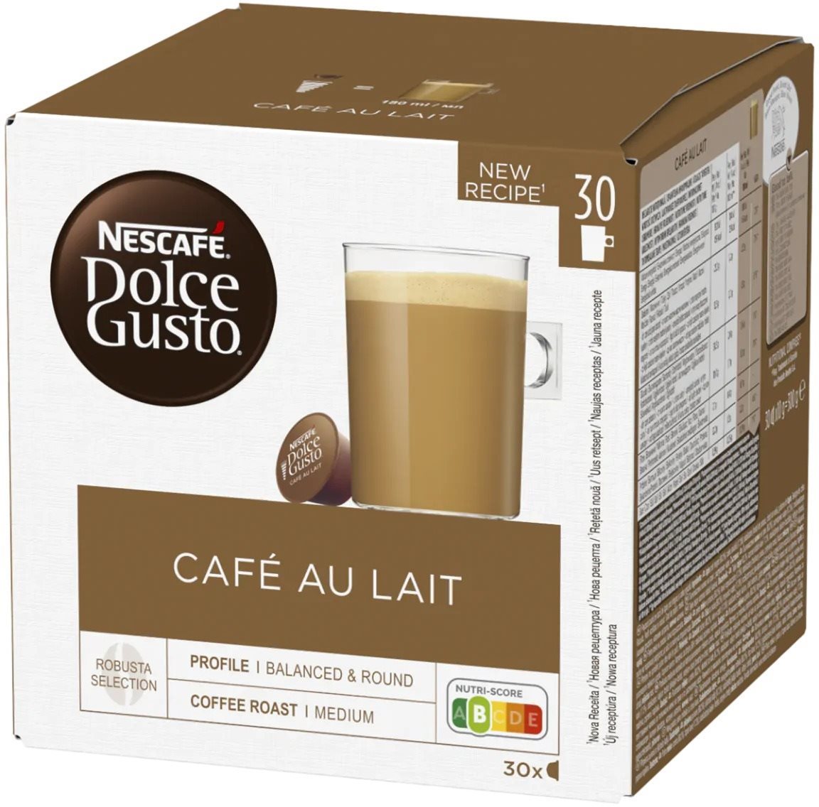 NESCAFÉ® Dolce Gusto® Café Au Lait XXL - 90 kapsúl Kávové kapsuly