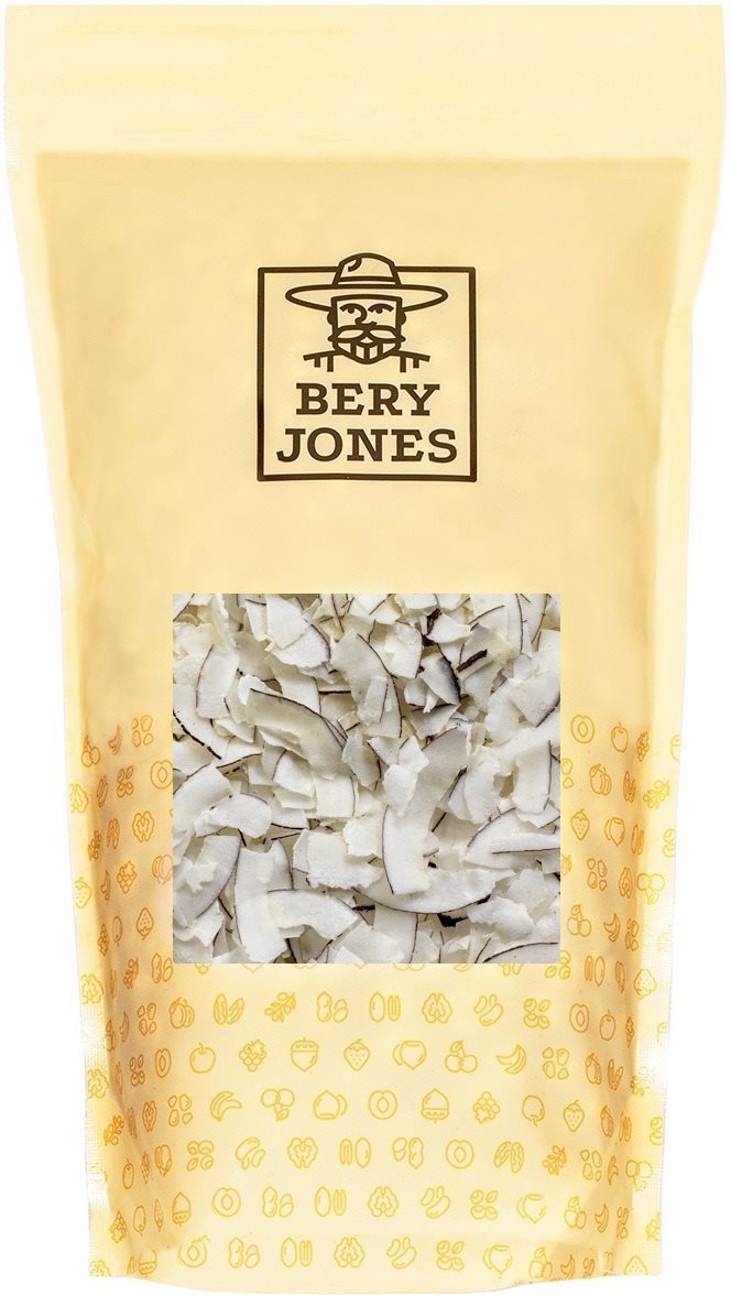 Bery Jones Kokos plátky natural "smileys" 500g Ořechy