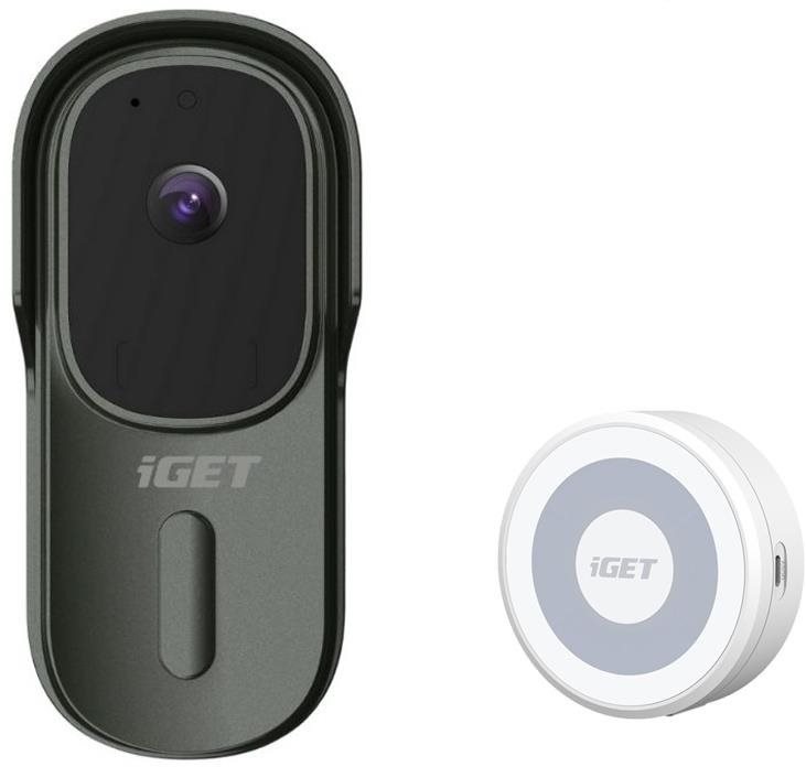 iGET HOME Doorbell DS1 Anthracite + Chime CHS1 White – súprava...