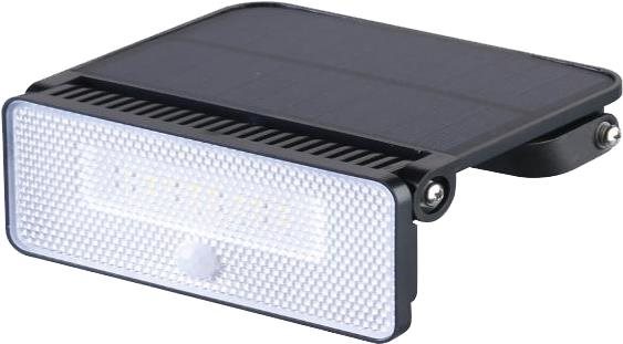 Aca Lighting LED solární reflektor, senzor pohybu STORM 12W/1600lm/4,4Ah