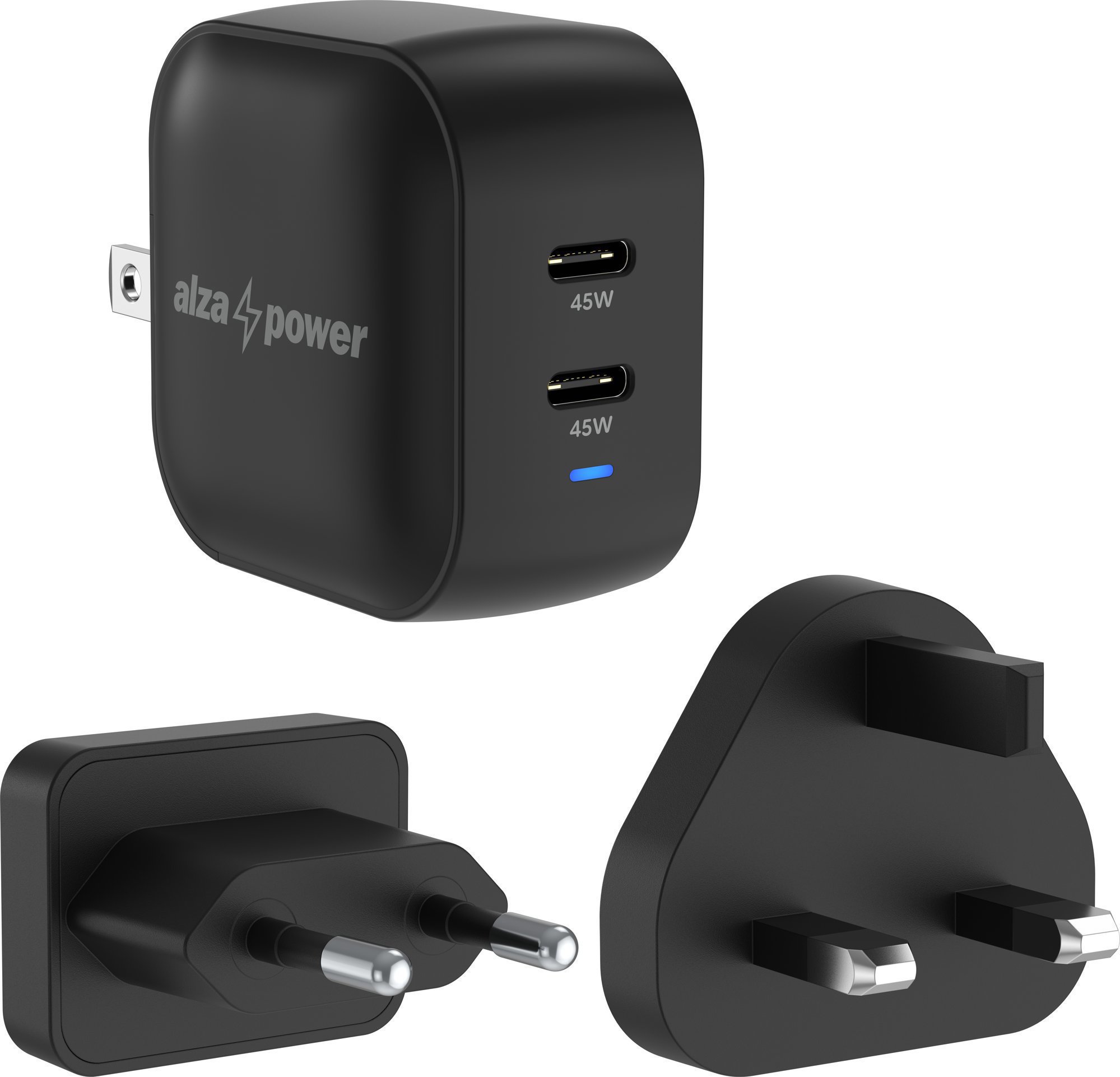 AlzaPower T360CC Mini Travel Charger 48W černá