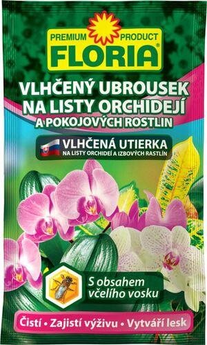 FLORIA Vlhčené ubrousky na listy orchidejí a pokojovek