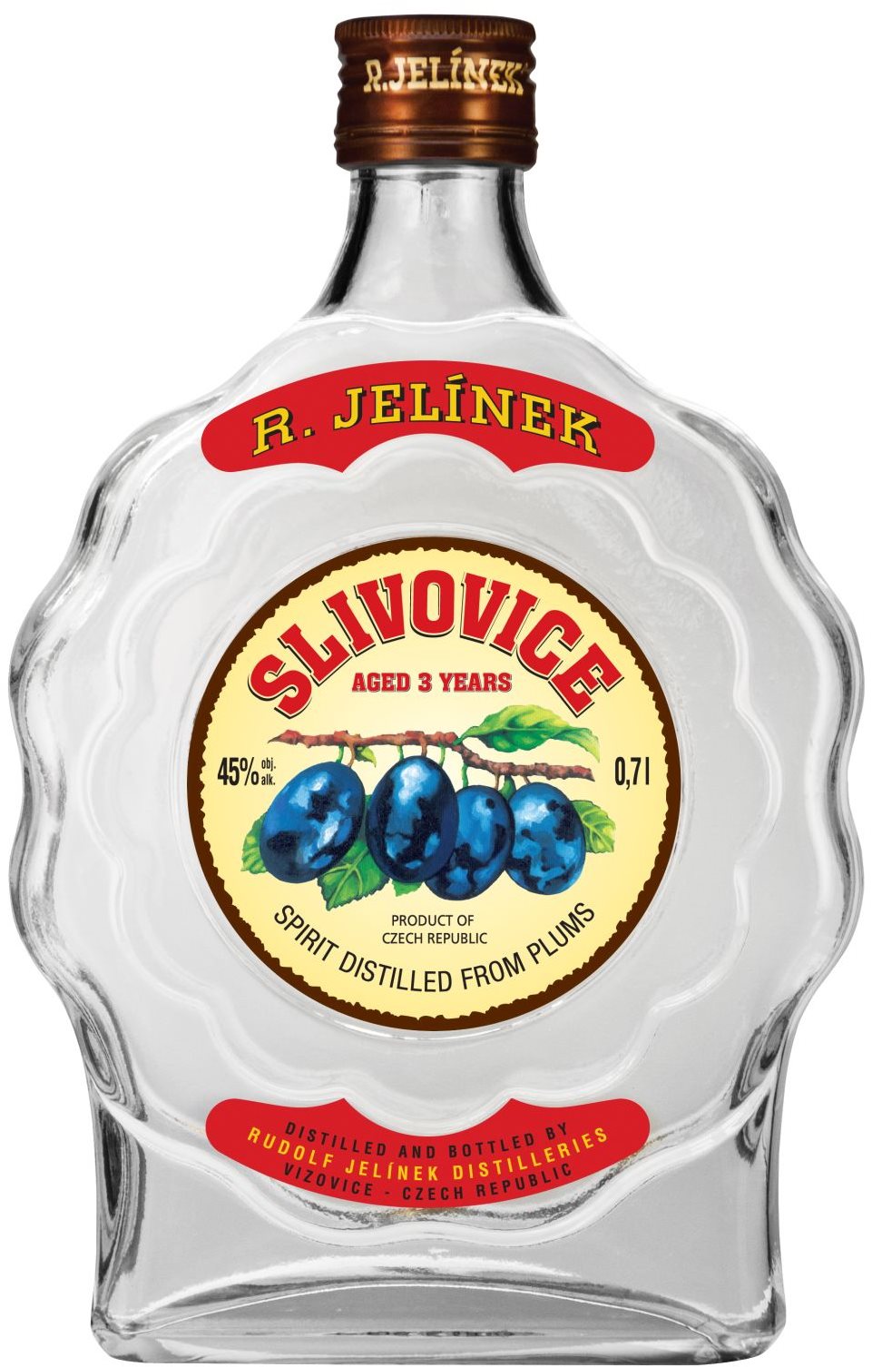 Rudolf Jelínek Slivovice 3Y 0,7l 45%