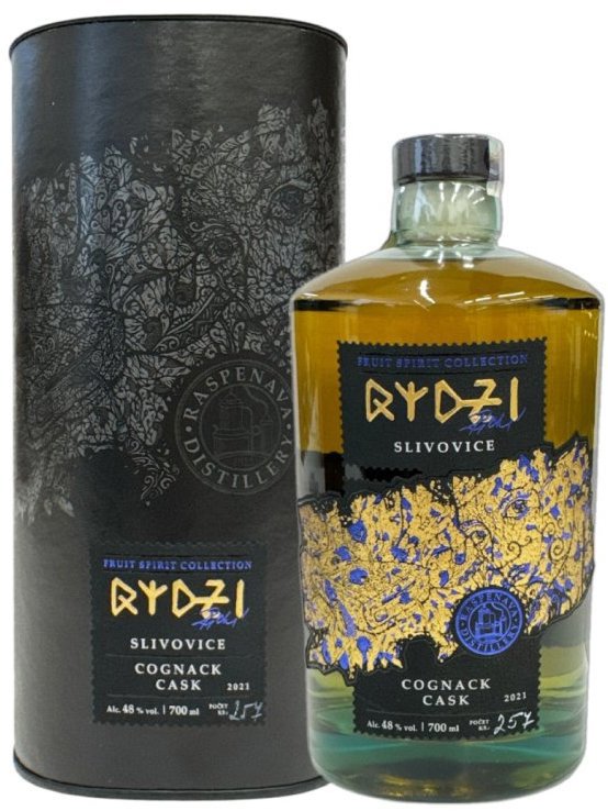 Raspenava Rydzi Slivovice ze sudu po cognacu 0,7 l 48 % vol.