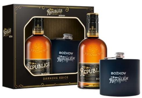 Božkov Republica Exclusive 8Y 0,5l 38% + 1x placatka GB