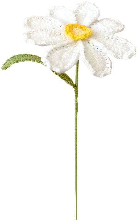 ANNAM Háčkované květiny Gerbera, 11 × 41 cm