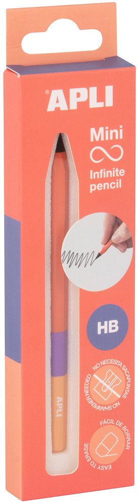APLI Nekonečná tužka mini Infinite, oranžová
