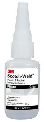 3M Scotch-Weld™ vteřinové lepidlo na plasty a pryže PR100, 20 g