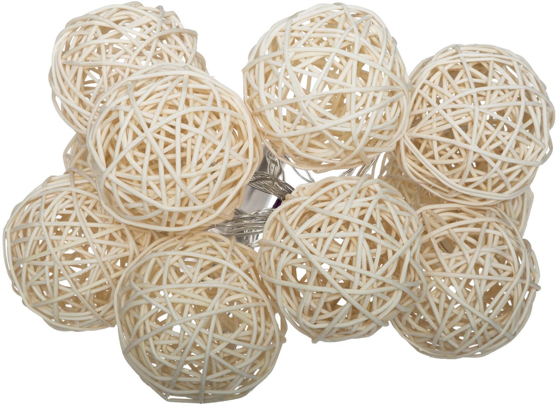 Atmosphera, LED girlanda na baterie, ratan, 10 LED diod, 162 cm