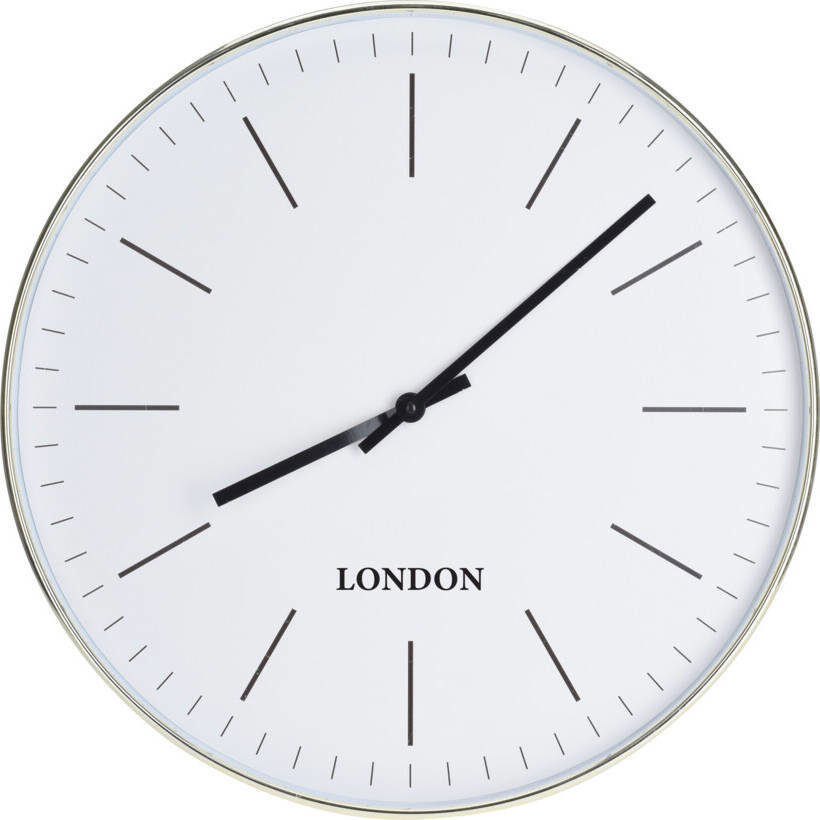 Home Styling Collection Nástěnné hodiny do kuchyně, minimalistický ciferník, průměr 50 cm