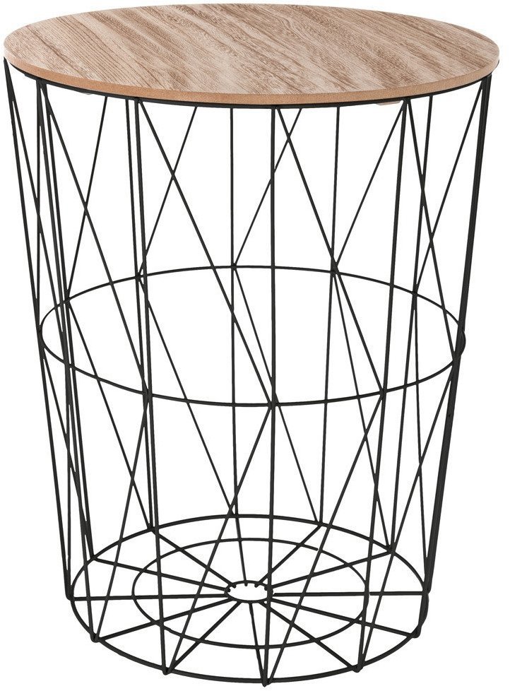 Atmosphera Multifunkční odkládací stolek, kovový, černý