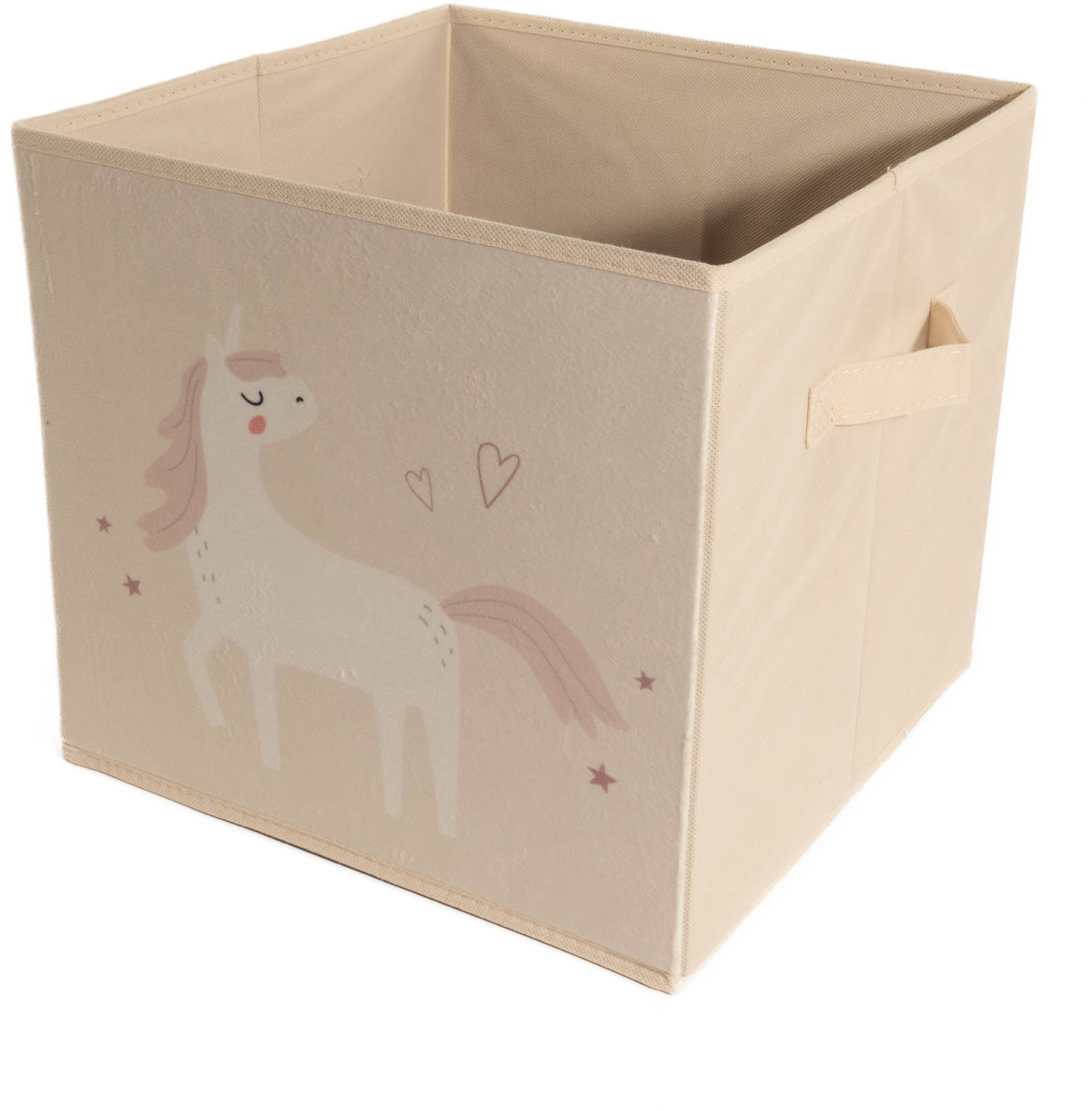 Home Styling Collection Textilní krabice na hračky 32 × 32 × 30 cm, jednorožec