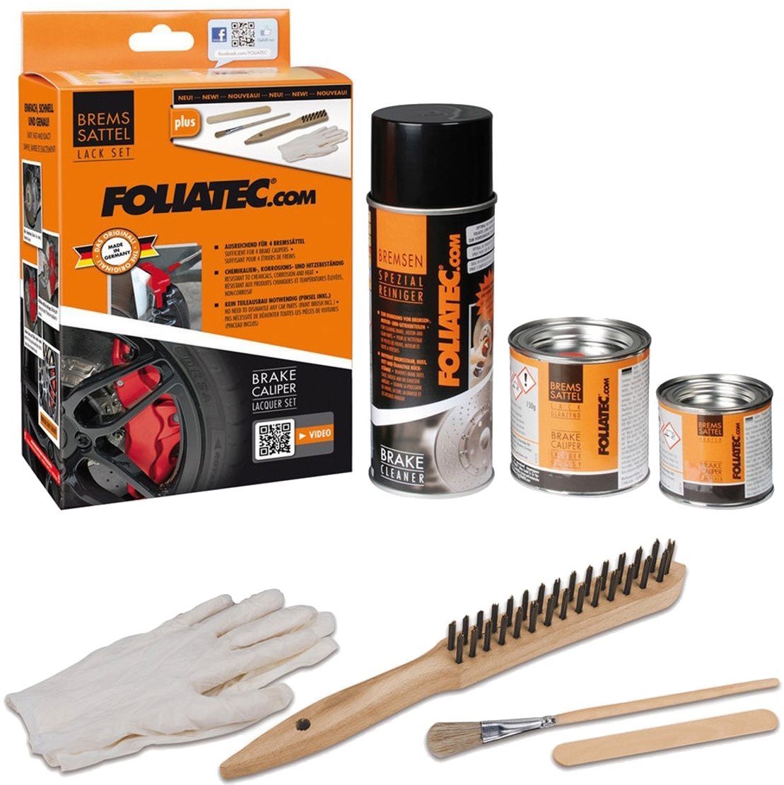 FOLIATEC - barva na brzdy - červená