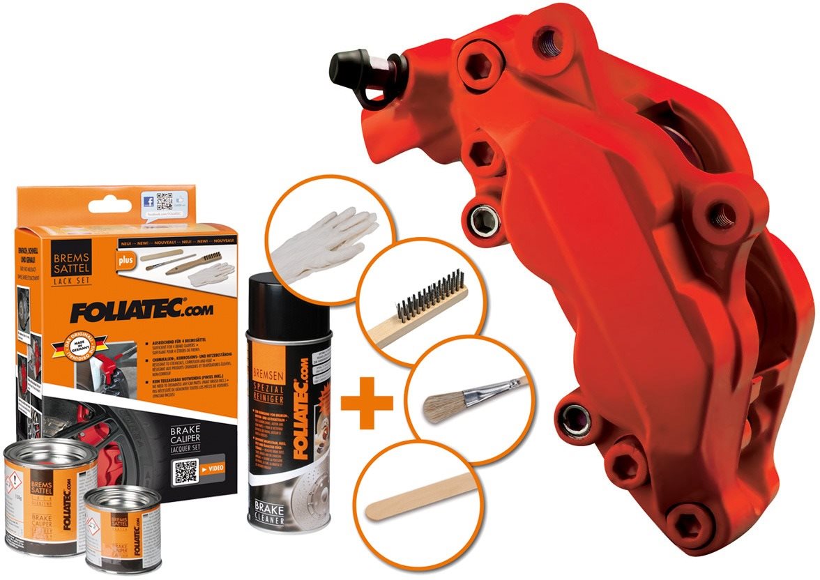 FOLIATEC - barva na brzdy - červená matná