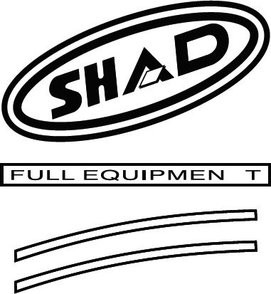 SHAD Samolepky červená pro SH43