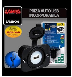 LAMPA Zásuvka USB zápustná 12/24V