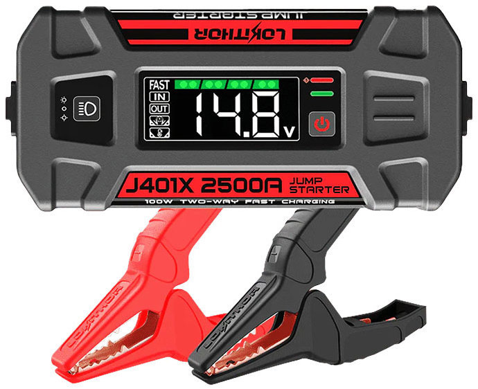 LOKITHOR Startovací zdroj J401X, 12 V, 2500 A, 74 Wh, Start -40°C