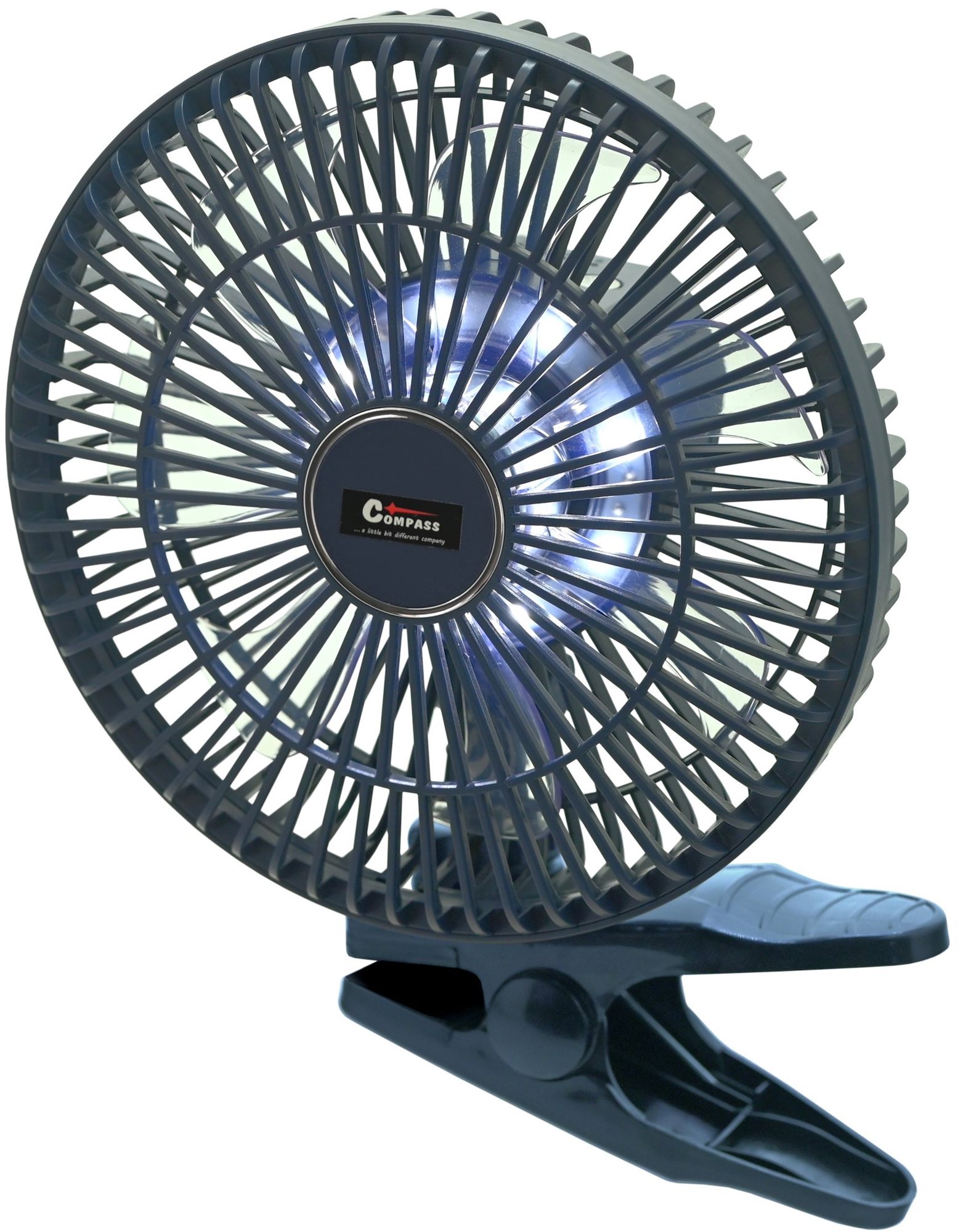 Compass Silent ventilátor 210mm AKU nabíjecí 2000 mAh s osvětlením klips