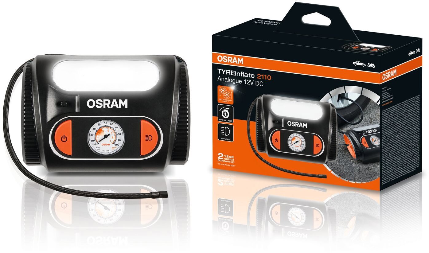 OSRAM analogový kompresor TYREinflate 2110