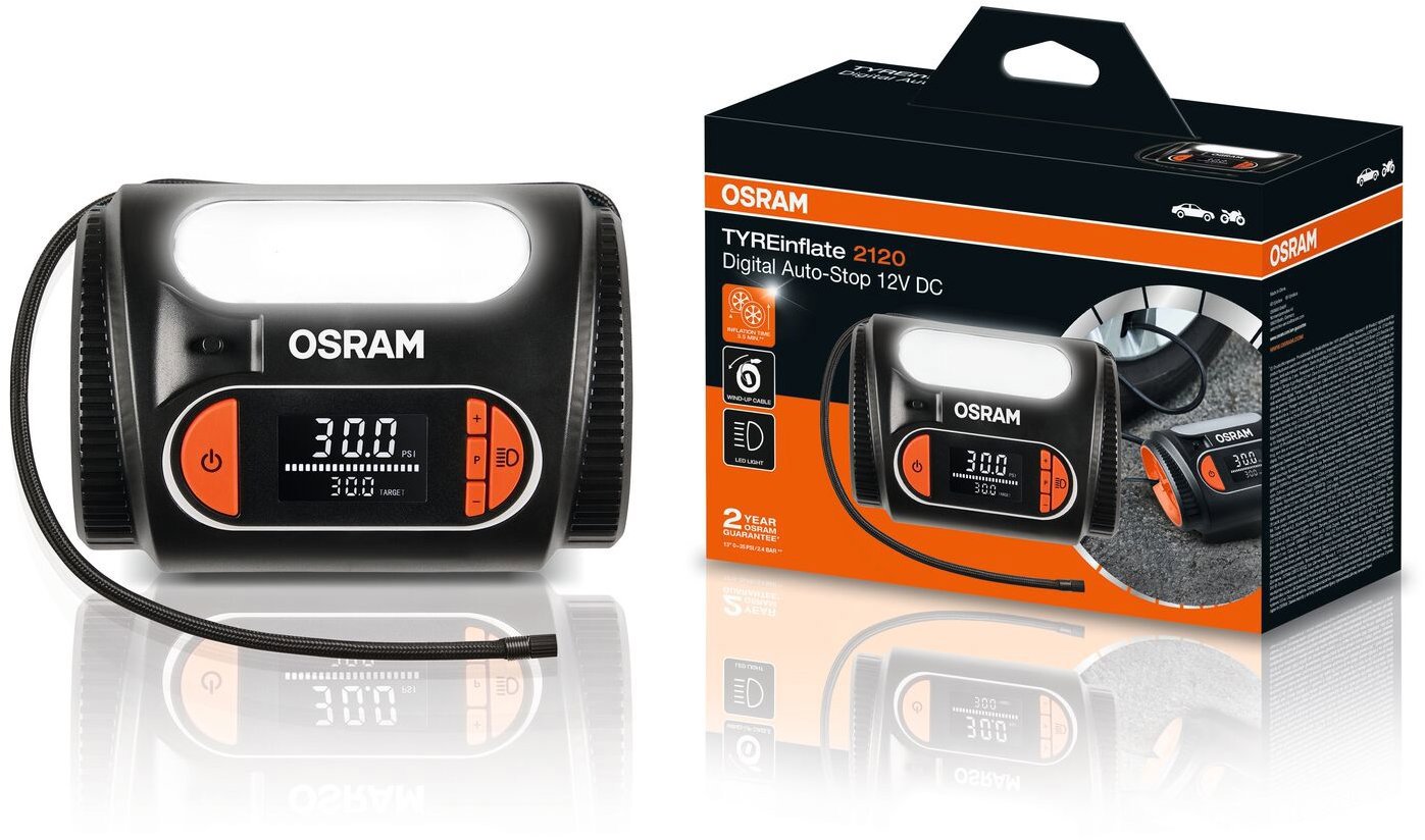 OSRAM digitální kompresor TYREinflate 2120