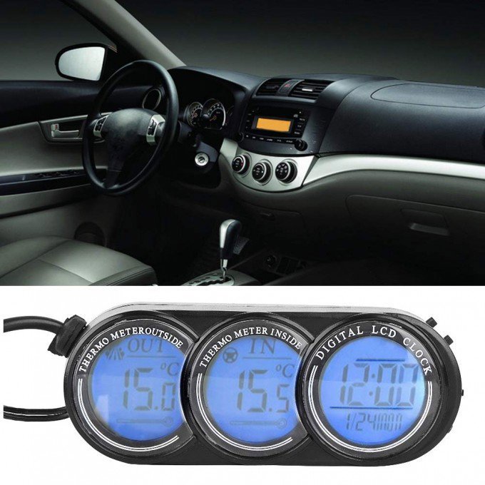 Prexim Teploměr s hodinami