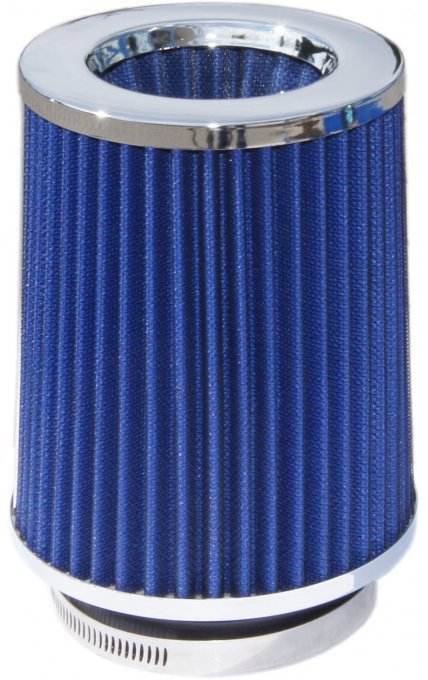 PREXIM Filtr sportovní vzduchový modrý + redukce 60-80 mm