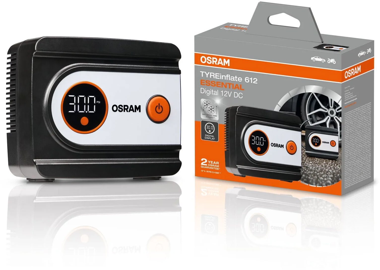 OSRAM digitální kompresor TYREinflate 612 ESSENTIAL