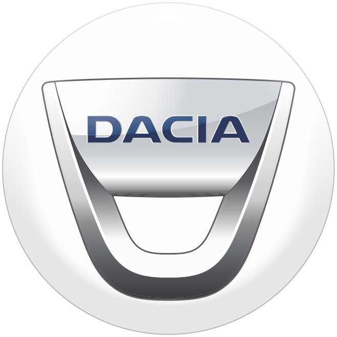 Panacea Pryskyřicové samolepky středy kol Dacia - 4ks