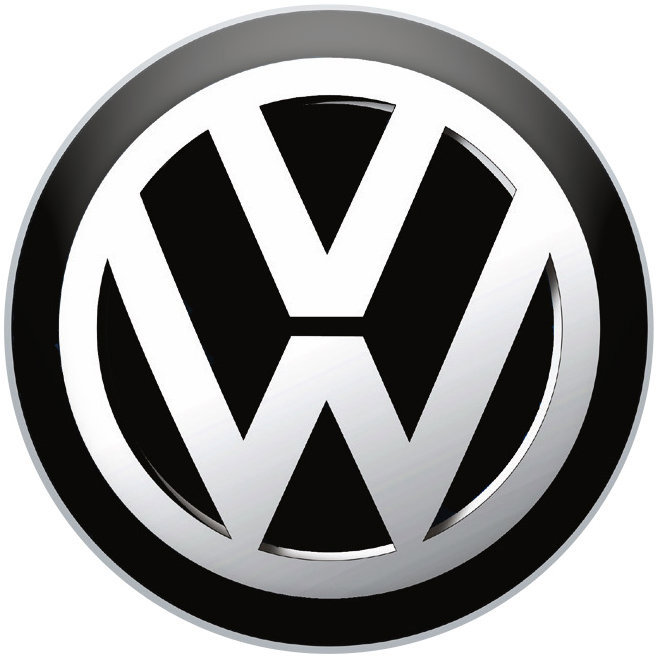 Panacea Pryskyřicové samolepky středy kol Volkswagen černé - 4ks