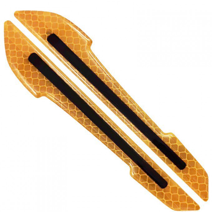 PREXIM samolepky na zrcátka, reflexní žluté